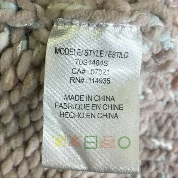 Slate and willow rent the runway nude and multi color turtle neck sweater - Picture 6 of 10